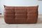 Kentucky Brown Leather Togo 2-Seat & 3-Seat Sofa Set by Michel Ducaroy for Ligne Roset, 1970s, Set of 2 6