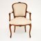 Antique French Walnut Salon Armchairs, Set of 2, Image 4