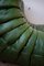 Vintage Green Leather Togo Living Room Set by Michel Ducaroy for Ligne Roset, Set of 4 1