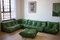 Green Togo Living Room Set by Michel Ducaroy for Ligne Roset, 1970s, Set of 5 1