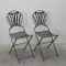 Antique French Folding Garden Chairs, Set of 2, Image 1