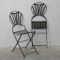 Antique French Folding Garden Chairs, Set of 2, Image 3
