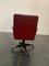 Vintage Metal Swivel Desk Armchair with Leatherette Seat, Image 8