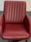 Vintage Metal Swivel Desk Armchair with Leatherette Seat 7