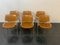 Stackable Chairs in Aluminum, Metal & Beech by Giancarlo Piretti for Castelli / Anonima Castelli, Set of 6 6