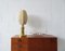 Brass Table Lamp with Cocoon Lampshade, 1970s 8
