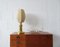 Brass Table Lamp with Cocoon Lampshade, 1970s, Image 8