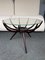 Table Basse Spider Mid-Century en Bois et Verre par Carlo De Carli, Italie, 1950s 1