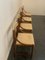 Buchenholz Stühle mit cremefarbenem Bezug, 1970er, 4er Set 9