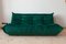 Togo 3-Seat Bottle Green Velvet Sofa by Michel Ducaroy for Ligne Roset, 1970s 12