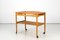 Danish Oak Trolley Bar Cart Serving Trolley by Poul Hundevad, 1960s, Image 1