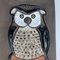 Swedish Ceramic Wall Plaque with Owl, 1960s 4