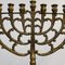 Grand Lustre Menorah Hanukkah en Laiton par Tamar, Israël 2