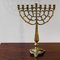 Large Israeli Brass Menorah Hanukkah Chandelier by Tamar 1