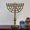 Large Israeli Brass Menorah Hanukkah Chandelier by Tamar 15