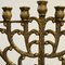 Großer Israelischer Menorah Hanukkah Kronleuchter aus Messing von Tamar 12