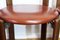Sedie da pranzo vintage con sedute in similpelle color terracotta di Bruno Rey per Dietiker, set di 6, Immagine 12