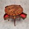 18th Century Louis XVI Style Rosewood Boiled Table with Cubes Marquetry 8