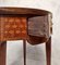 18th Century Louis XVI Style Rosewood Boiled Table with Cubes Marquetry 11