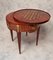 18th Century Louis XVI Style Rosewood Boiled Table with Cubes Marquetry 3