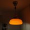 Grande Lampe à Suspension Mid-Century en Verre Opalin Orange, 1960s 8