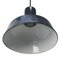 Vintage Industrial Blue Enamel Pendant Light 3