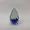 Pisapapeles en forma de huevo de cristal de Murano azul, años 70, Imagen 1