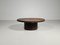 Brutalist Coffee Table with a Brown Rusty Slate Top, the Netherlands, 1970s 2