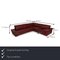 Red Leather Corner Sofa Couch from Ewald Schillig 2