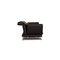 Black Leather Two-Seater Moule Couch by Brühl & Sippold 9