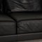 Black Leather Two-Seater Moule Couch by Brühl & Sippold 5