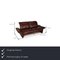 Red Leather Koinor Elena Two-Seater Couch with Relax Function 2