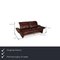 Red Leather Koinor Elena Two-Seater Couch with Relax Function, Image 2