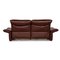 Red Leather Koinor Elena Two-Seater Couch with Relax Function 12