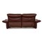 Red Leather Koinor Elena Two-Seater Couch with Relax Function, Image 12