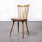 Bentwood Spindle Back Upholstered Dining Chair from Baumann, 1950s, Set of 8 1
