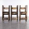 French Oak 66 Dining Chairs by Pierre Gautier-Delaye, 1950s, Set of 6 8