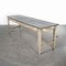 Longue Table Console d'Atelier Rectangulaire avec Plateau en Zinc, France, 1950s 1