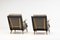 Belgische architektonische Sessel, 1950er, 2er Set 3