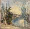 Georgij Moroz, Blue Lake Forest, 1990s, Oil on Canvas, Framed 1