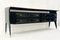 Mid-Century Black Chest of Drawers with Glass Top, Italy, 1960s, Image 5