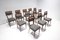Mid-Century Modern Dining Chairs by Vittorio Dassi, Italy, 1950s, Set of 12 5