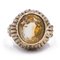 Vintage 8 Karat Gelbgold Ring mit Citrin Quarz, 1950er 1