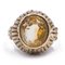 Vintage 8 Karat Yellow Gold Ring with Citrine Quartz, 1950s, Image 1