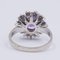 Vintage 14 Karat White Gold Ring with Central 3 CT Amethyst and Diamonds, 1970s, Image 4