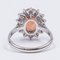 Vintage 8 Karat Goldring mit Orangenem 6,60 CT Granat und 0,70 CTW Diamanten, 1960er 4