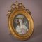 Original Antique Miniature Portrait of a Lady in a Bronze Frame 1