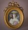 Original Antique Miniature Portrait of a Lady in a Bronze Frame 2