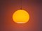 Italian Darker Orange L51 Cipola Pendant Lamp by Alessandro Pianon for Vistosi 5