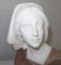Marble and Alabaster Joan of Arc Bust by Giuseppe Bessi, 19th-century, Image 8